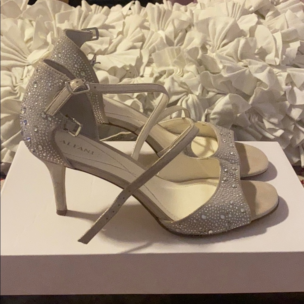 Alfani strappy rhinestone high heels